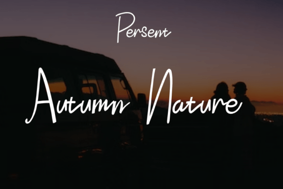 Autumn Nature: A Modern Script Font That Feels Effortlessly Refined