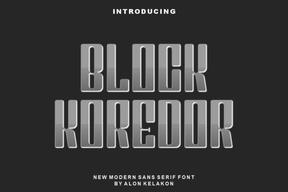 Block Koredor: A Modern Sans Serif for Creative Projects