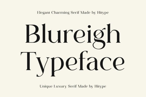 Blureigh: A Stylish Serif Font for Web Design