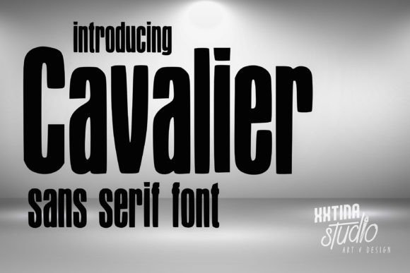 Cavalier: A Modern Sans Serif Font for Digital Design