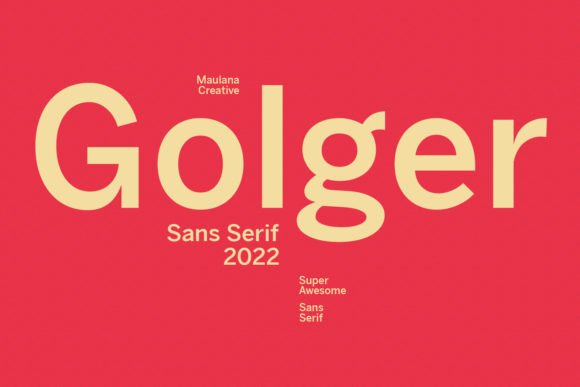Golger: A Versatile Sans Serif Font