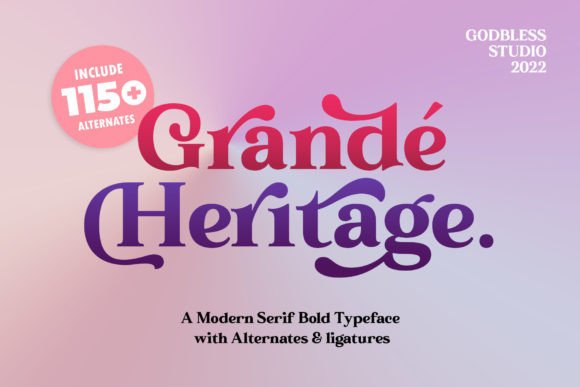 Grande Heritage: A Sophisticated Serif for Business