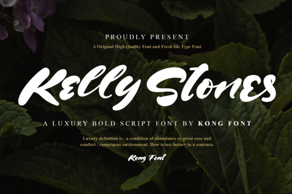Kelly Stones: A Font for Creative Campaigns