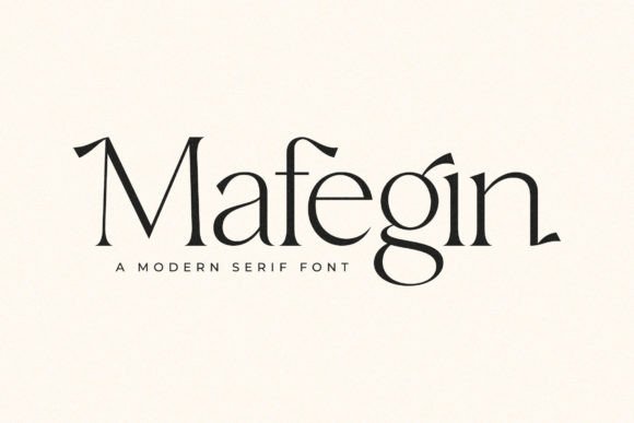Mafegin: A Stylish Serif Font