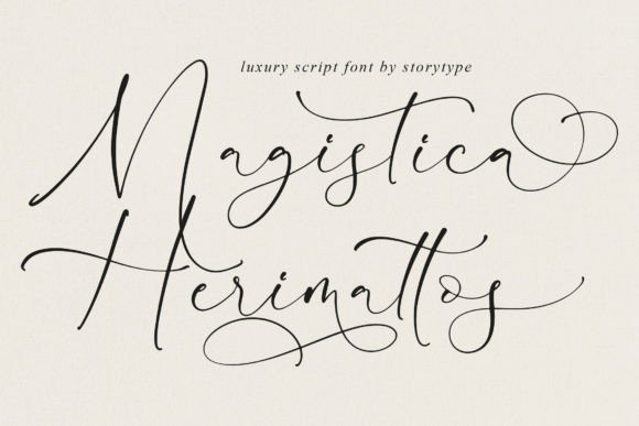 Magistica Herimattos: A Luxe Script Font for Handmade Brands