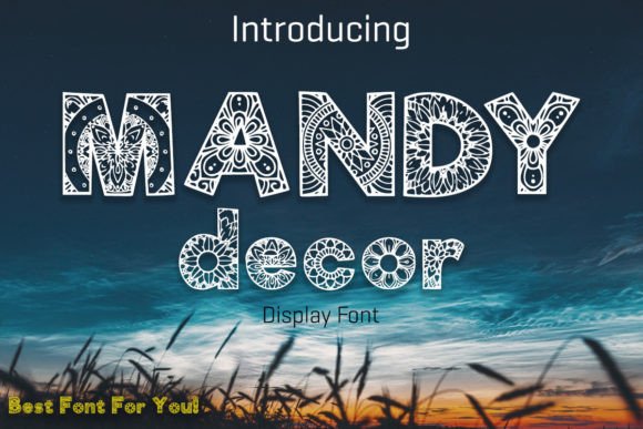 Mandy Decor: A Bold Font for Creative Campaigns