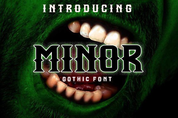 Minor: A Bold Blackletter Font