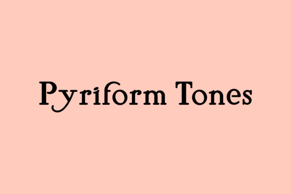 Pyriform Tones: A Stylish Serif for Branding