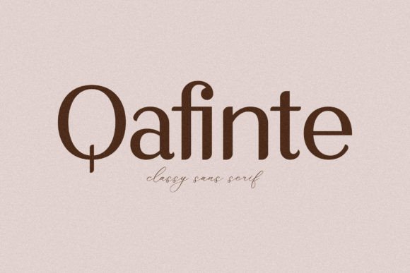Qafinte: A Serif Font for Professional Branding