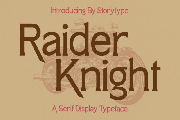 Raider Knight: A Bold Serif for Branding