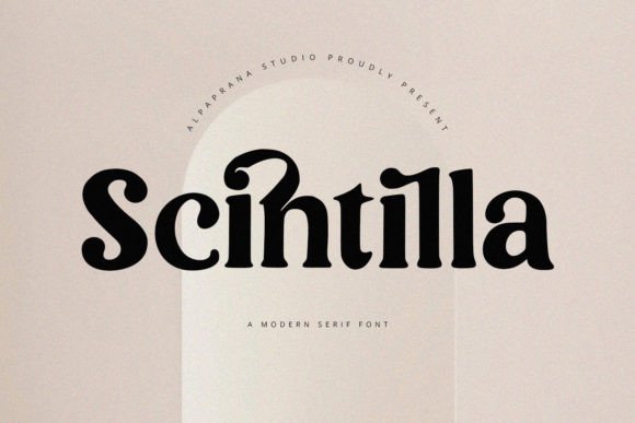 Scintilla: A Modern Serif Font
