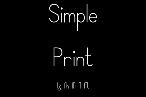 Simple Print: A Modern Typeface for Clear Design