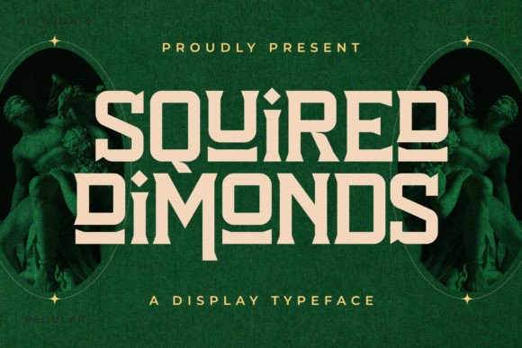 Squired Dimonds Font for Web Design
