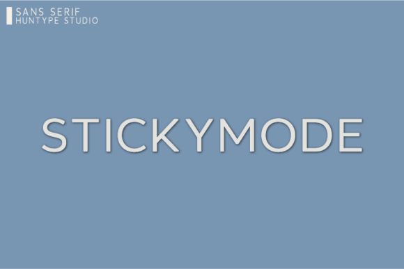 Stickymode: A Modern Font for Web Design