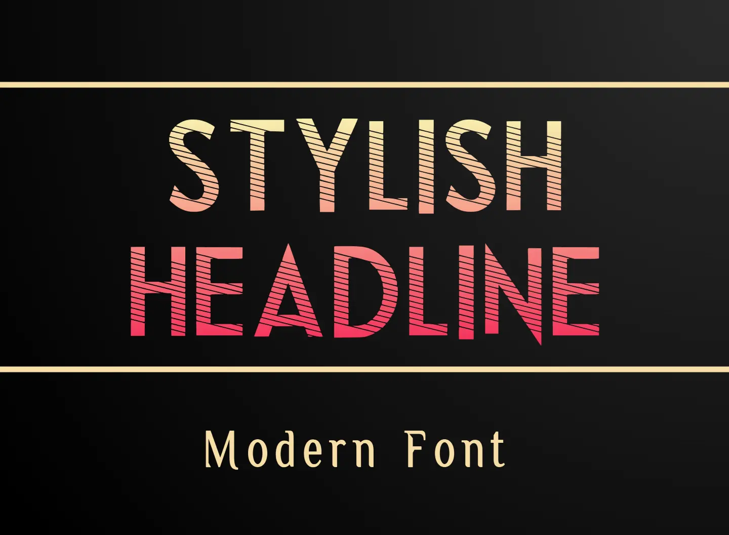 Stylish Headline: A Font That Speaks